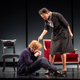 Dan Donohue as Leontes, left. and Christiana Clark as Paulina.